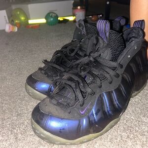 Nike Black and Purple Sneakers Foamposits